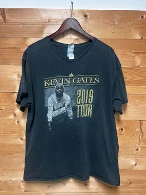 Kevin Gates 2019 I'm Him Tour Music Rap Graphic T-Shirt Black XL